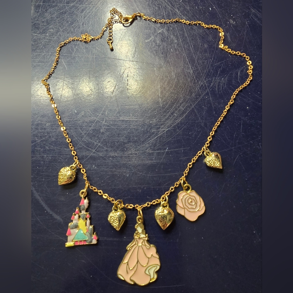 Custom Made Disney Belle Necklace